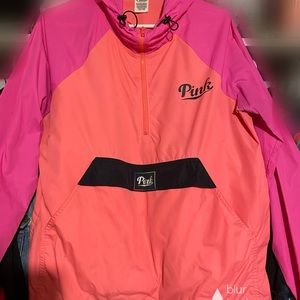 pink windbreaker